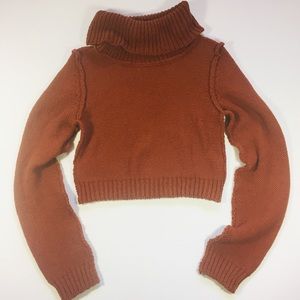 SOLD! Free People Turtleneck/Crop Knit sweater
